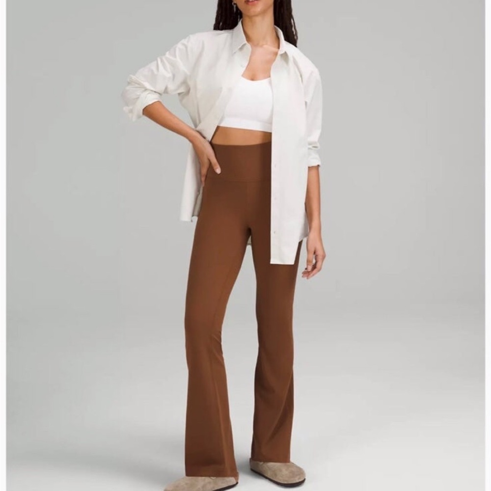 lululemon athletica Brown Flared Leggings